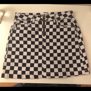 Urban outfitters checkered skirt